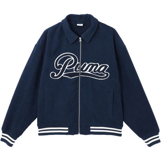 
Sports corduroy baseball uniform men's plus velvet retro lapel jacket jacket 630949 Puma puma official ole
