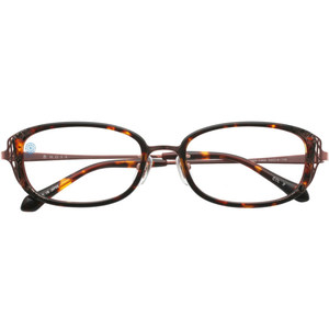 
MOSS Japanese handmade glasses frame for women with myopia can be equipped with lenses pure titanium retro amber gold-rimmed glasses frame 09MA
