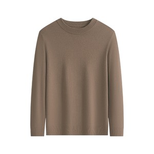 Shanshan men's sweater 2025 new autumn and winter round neck thickened warm base knit sweater pure sweater men's style