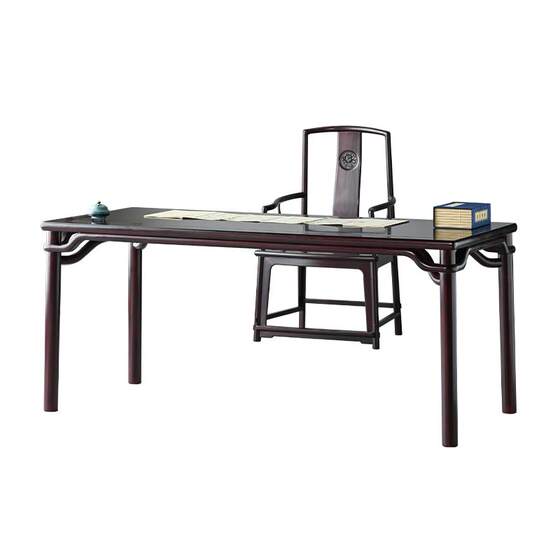 
Blood Sandalwood furniture new Chinese desk painting case African small leaf red sandalwood Ming calligraphy table home use full solid wood office desk