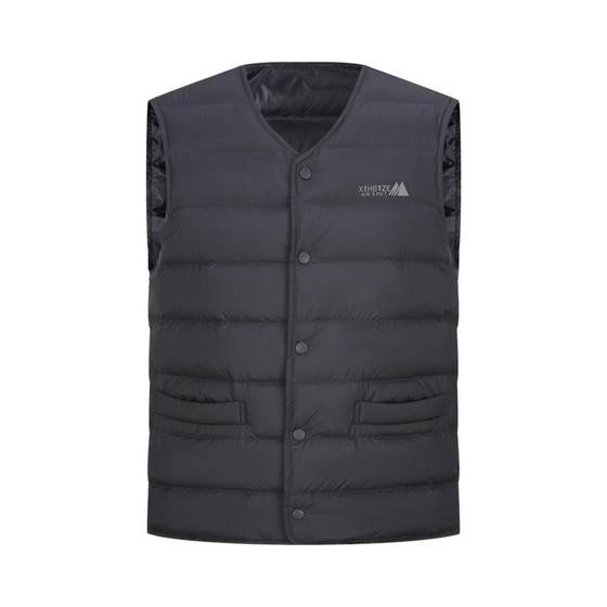 Snow in Snow 2025 Spring and Autumn New Men's down vest vests with business warm and simple leisure dad