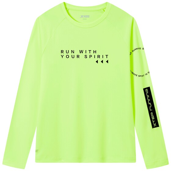 
Xtep children's long-sleeved T-shirt for children in summer new style for boys' sports tops medium-large children's quick-drying cool long-sleeved T-shirt