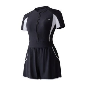 
ANTA small waist swimsuit women's one-piece swimming trunks 2026 new hot spring resort women's conservative swimming pool swimwear
