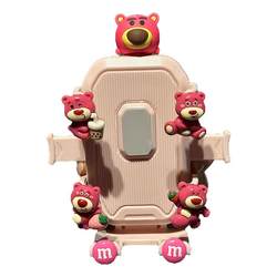 Strawberry Bear Electric Car Mobile Phone Holder Cute Cartoon