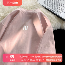 Pink Short sleeved T-shirt for women's 2024 new summer t-shirt