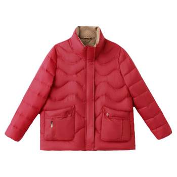 Short cotton jacket for women's winter cotton jacket