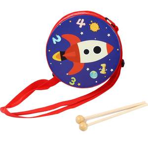 
Children's hand-patter drum toys small drum waist drum snare drum baby baby drum beat boy and girl 0-3 years old Orff instrument