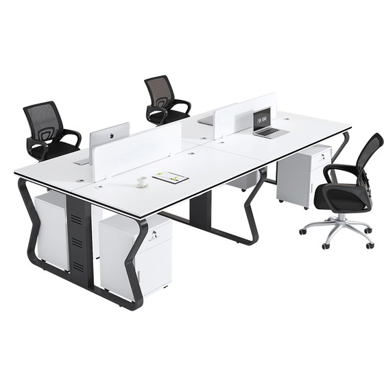 Employees' desk office furniture table and chair combination 4, 466, screen card position computer table employee position