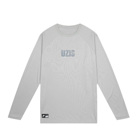 
Aspiring UZIS shooting suit long sleeve loose fitness quick-drying basketball training T-shirt round neck men [Medal