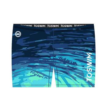 TOSWIM swimming trunks men's professional swimming racing training flat corner swimming trunks men's swimsuit beach pants men's quick drying
