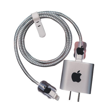 
Charger protective case suitable for Apple 17air data cable protection case iPhone16promax charging head protection case simple and advanced 15 mobile phone charging cable winder anti-broken silicone