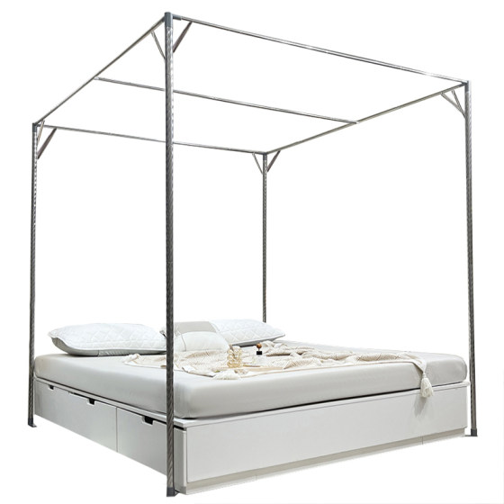 Buy mosquito net bracket pole stainless steel 2025 new household bold thickened old-fashioned floor-standing accessories durable
