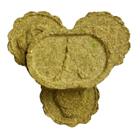 
Hamster teething snacks Alfalfa grass cake North purification handmade grass cake 10 pieces of rabbit food rabbit feed