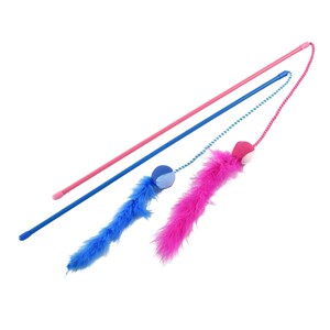 
CFA level funny cat stick long pole cat toy bell dog tail feather caterpillar kitten self-pleasure relief artifact