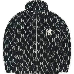 MLB official male and female couple imitating lamb cashmere jacket retro -old cotton clothing fashion winter FDM01