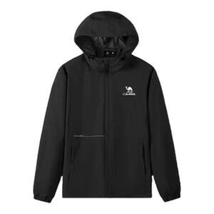 Camel sports jacket for women autumn windbreaker jacket hooded outdoor soft shell mountaineering waterproof windproof thin velvet jacket for men