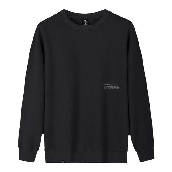 
Camel sports pullover sweatshirt for men 2026 spring new cotton T-shirt casual loose round neck long-sleeved bottoming top