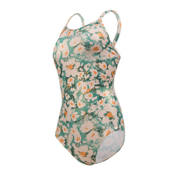 
Zhouke women's breastless pad daisy one-piece swimsuit