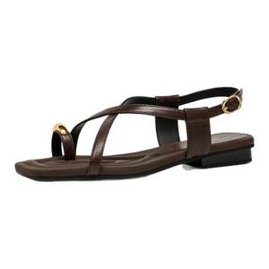 
BeauToday flat fashion sandals for women summer thong Roman sandals BT seaside resort sandals for women to wear outside