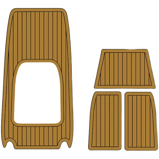 
CNC professional custom-made yacht anti-slip mat design, pattern and color, Luya boat floor marine eva anti-slip mat