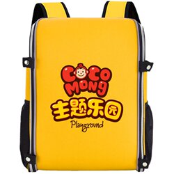 Elementary school students' schoolbags customized with logo printed on them for kindergarten