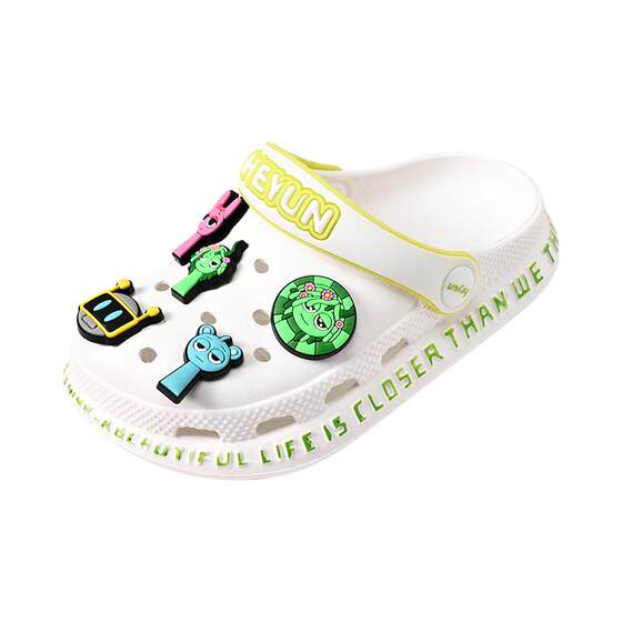 
Rhythm Box Children's Croc Shoes Boys' Slippers 2026 Summer New Anti-Slip Soft Bottom Boys' Sandals Slippers Cartoon