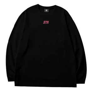 STA trendy brand letter logo basic long-sleeved T-shirt Spring and Autumn American loose cotton base shirt for men and women
