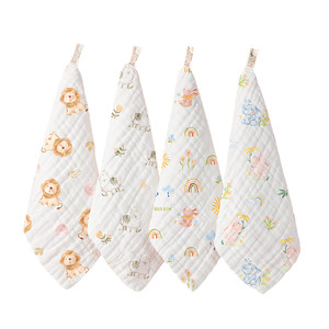Infant mouth towel newborn cotton cotton super soft square scarf special facial washing towel children's products gauze towel