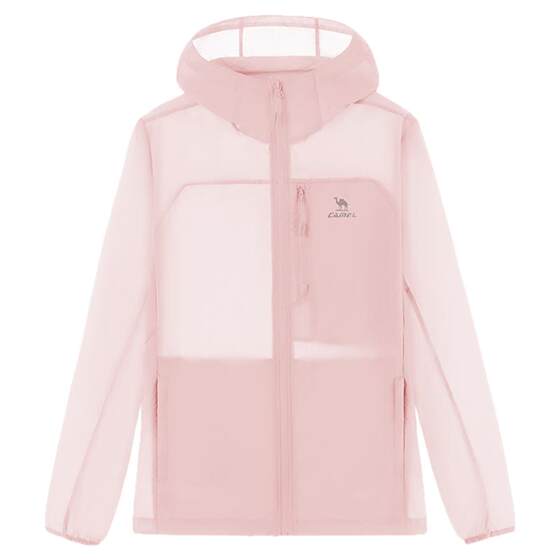 
Camel Snow Mountain Shell Sun Protection Pink Women's Ice-Feeling Breathable Sports Windbreaker Jacket Outdoor Jacket Light Skin Clothing for Men