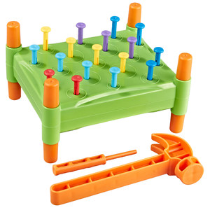 
Nail knocking educational toys 2-3 years old Montessori children knocking on nail table exercise finger fine movement training nail nail