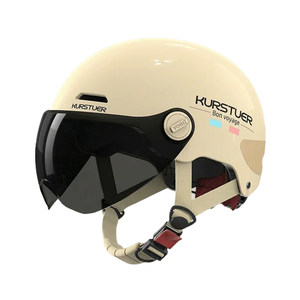 
3C new national standard certified electric motorcycle helmet summer lightweight helmet sun protection men and women all seasons breathable half helmet