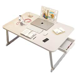 Small table on the bed, bay window student dormitory