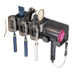 Toothbrush hair dryer bracket hair dryer storage rack