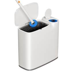 Buy one-piece four toilet brush trash can