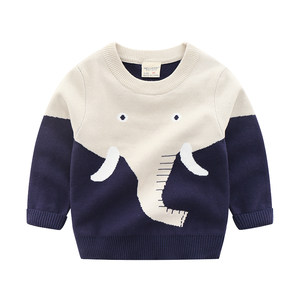 
Baby Cartoon Sweater 2026 Spring New Style Girls and Children's Clothes Children's Pullover Sweaters Boys' Threads Trendy