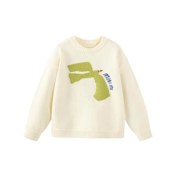 
Mini bala bala boys and girls knitted sweater spring new children's skin-friendly warm and comfortable long sweater
