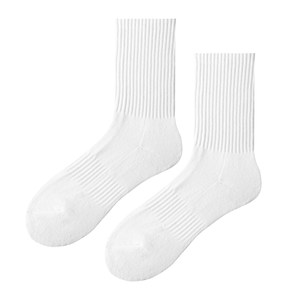 
Zimo socks men's mid-calf spring and summer sports towel bottom thin pure cotton yarn running socks badminton socks