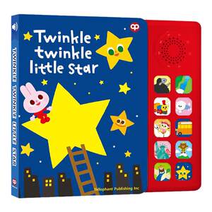 
sss English Enlightenment Children's Songs Voice Books 0-3-year-old baby grinding ears English nursery rhymes cannot be torn picture books audio book