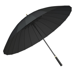 24 Kostěný Deštník S Dlouhou Rukojetí Silný Deštník Proti Bouři
