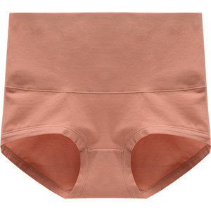 Caitian Xinjiang cotton tummy control pants high waist autumn and winter new women's large size elastic solid color soft female boxer briefs