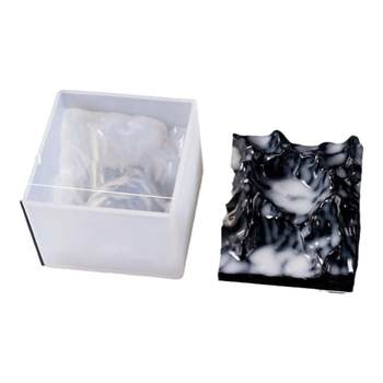 Mountain peak silicone mold handmade DIY crystal glue cube cuboid three-dimensional geometric silicone mold ornaments