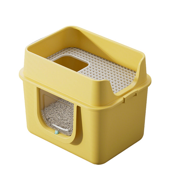 
Fully enclosed cat litter box, anti-splash, top-entry type, extra large deodorant cat litter box, big fat cat deodorant cat toilet that does not leak urine