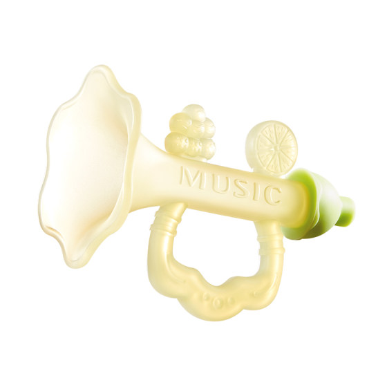 
Kechao small trumpet teether baby anti-eating hand small month old silicone teething stick baby toy 6 months and above