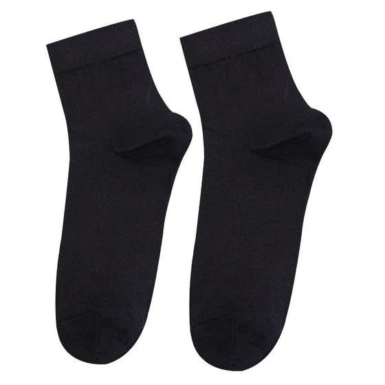 
Langsha socks women's antibacterial and deodorant pure cotton mid-calf socks spring and autumn thick black cotton stockings autumn and winter women's socks