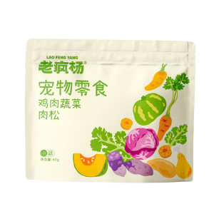 
Old Crazy Yang Chicken Vegetable Krill Egg Yolk Meat Floss Cats and Dogs Picky Food and Food Mixed Main Food and Nutritious Delicious Meat Floss Powder