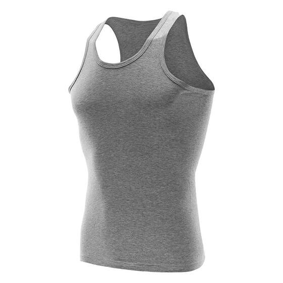 Jiandanniao pure cotton I-shaped sports vest men's suspender hurdle cotton sleeveless base old man sweat shirt spring and summer thin style