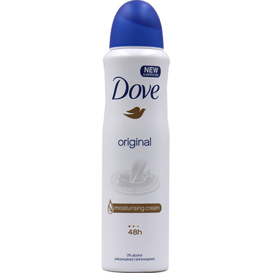 
Dove antiperspirant spray classic original flavor 150ml sweat-relieving fragrance body dew lasting fragrance body spray to remove smell