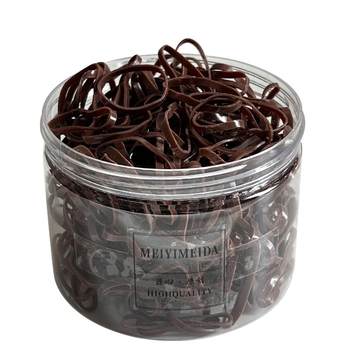 Basic simple hair tie with disposable rubber bands and rings