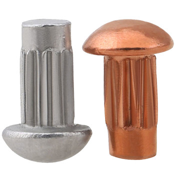 304 stainless steel rivets knurled semi-circular copper rivets