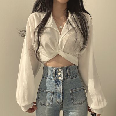 taobao agent Sexy fitted short jacket, plus size, Korean style, high waist